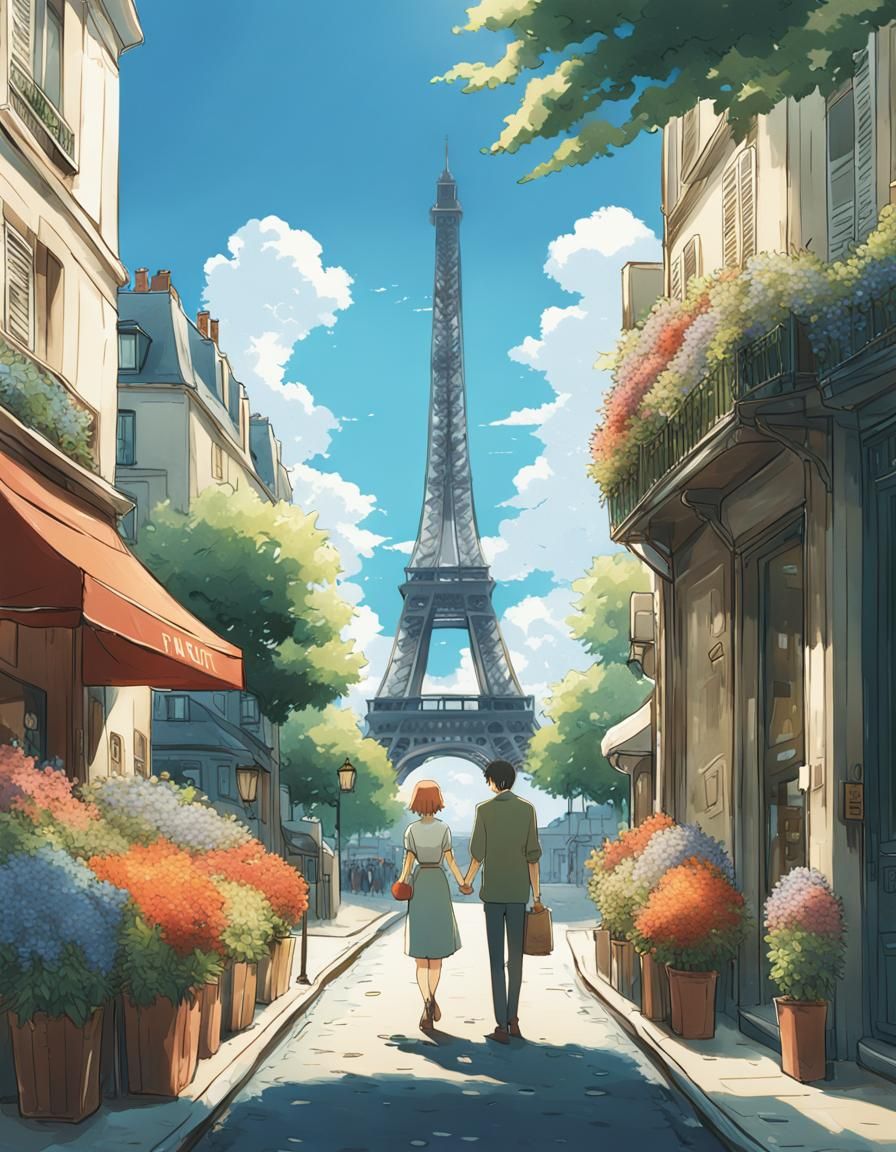 ArtStation - City of Love : streets of Paris, Sylvain Sarrailh | Scenery  background, Anime scenery, Scenery wallpaper